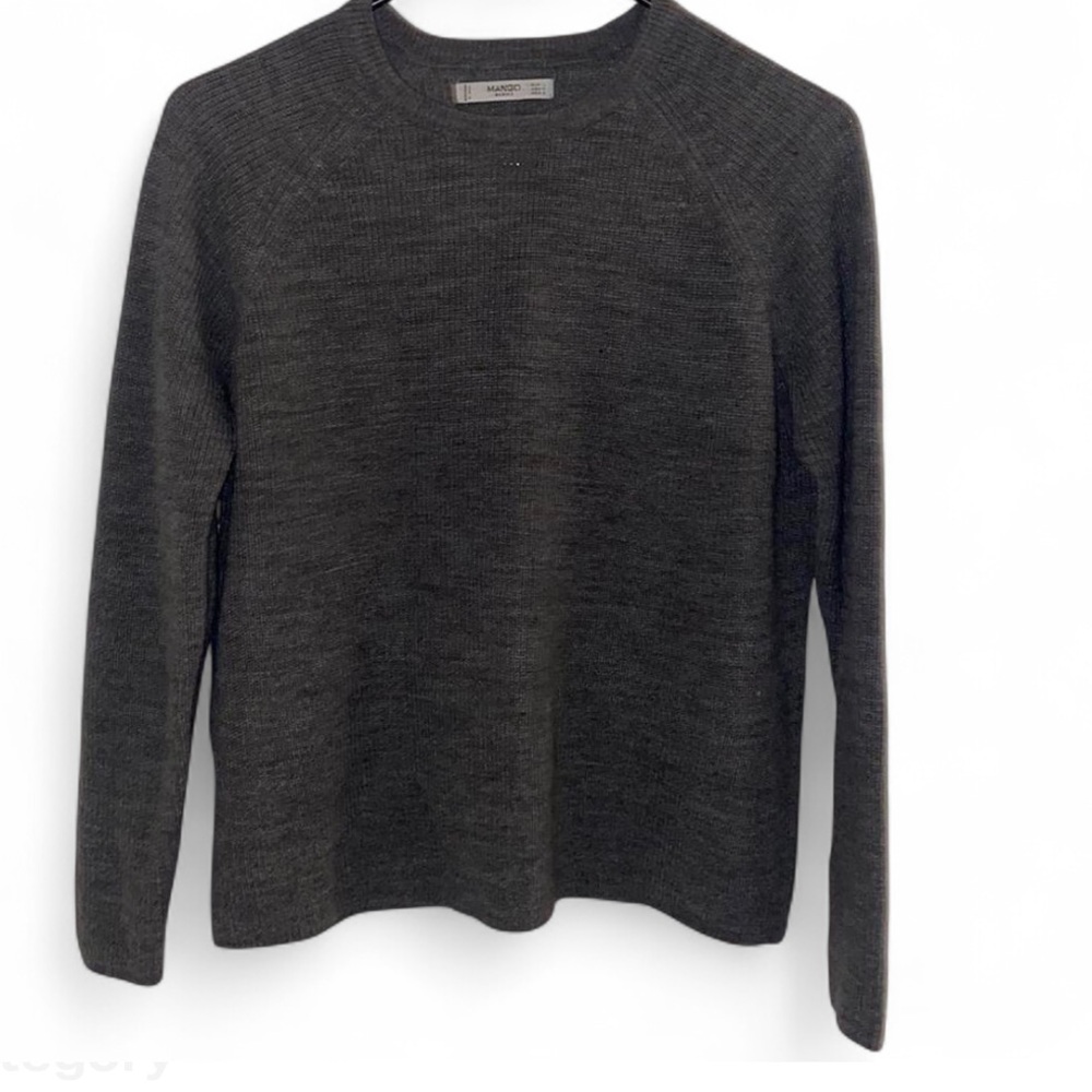 Mango Basics Gray Sweater Size Medium - image 1
